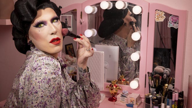 Louisianna Purchase, seen here at her home on Oct. 20, has become one of Austin's premiere drag performers in just seven years.